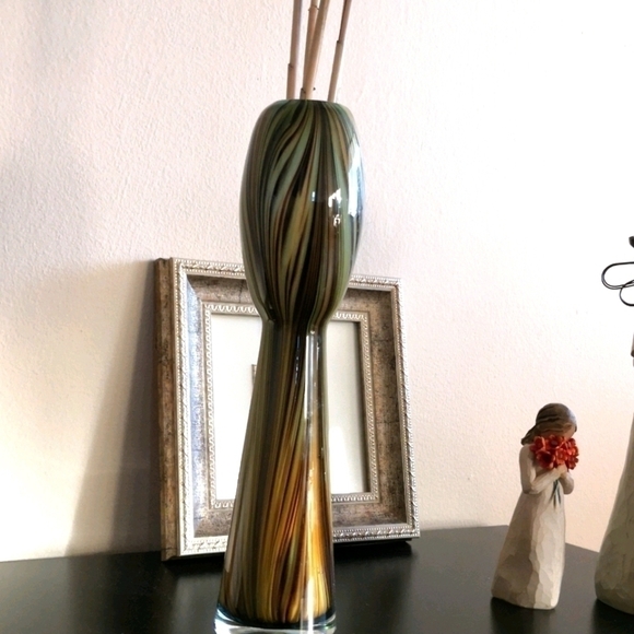 𝅺vintage Decorative Glass vase - Picture 3 of 4